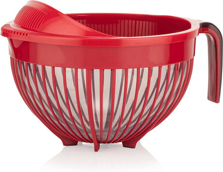 FOLY LIFE Rice Strainer 3 Liter with Handle, Red - Al Kabayel Discount CentreFOLY LIFE Rice Strainer 3 Liter with Handle, RedKitchen Utensils & GadgetsFOLY LIFEAl Kabayel Discount Centre