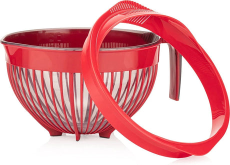 FOLY LIFE Rice Strainer 3 Liter with Handle, Red - Al Kabayel Discount CentreFOLY LIFE Rice Strainer 3 Liter with Handle, RedKitchen Utensils & GadgetsFOLY LIFEAl Kabayel Discount Centre
