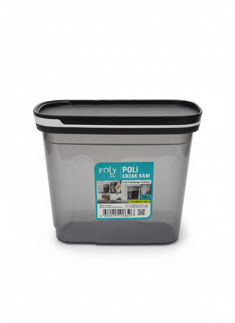 FOLY LIFE Royal Food Storage Box 1.8L Transparent Gray | Elegant Kitchen Organizer - Al Kabayel Discount CentreFOLY LIFE Royal Food Storage Box 1.8L Transparent Gray | Elegant Kitchen OrganizerOrganizers & AccessoriesFOLY LIFEAl Kabayel Discount Centre