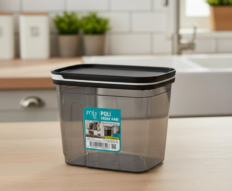 FOLY LIFE Royal Food Storage Box 1.8L Transparent Gray | Elegant Kitchen Organizer - Al Kabayel Discount CentreFOLY LIFE Royal Food Storage Box 1.8L Transparent Gray | Elegant Kitchen OrganizerOrganizers & AccessoriesFOLY LIFEAl Kabayel Discount Centre