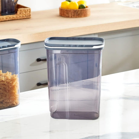 FOLY LIFE Slider Storage Container 4L Transparent Gray | Easy Access Cereal & Dry Food Box - Al Kabayel Discount CentreFOLY LIFE Slider Storage Container 4L Transparent Gray | Easy Access Cereal & Dry Food BoxOrganizers & AccessoriesFOLY LIFEAl Kabayel Discount Centre