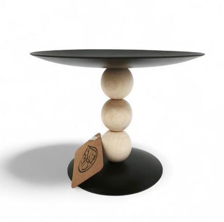 Footed Cake Tray Wooden Black 15Cm - Al Kabayel Discount CentreFooted Cake Tray Wooden Black 15CmHome Décor AccentsAKDCAl Kabayel Discount Centre