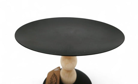 Footed Cake Tray Wooden Black 15Cm - Al Kabayel Discount CentreFooted Cake Tray Wooden Black 15CmHome Décor AccentsAKDCAl Kabayel Discount Centre