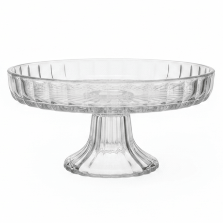 Footed Crystal Glass Candy Plate | Elegant Pedestal Serving Dish | 17×8 cm - Al Kabayel Discount CentreFooted Crystal Glass Candy Plate | Elegant Pedestal Serving Dish | 17×8 cmServing TraysAKDCAl Kabayel Discount Centre
