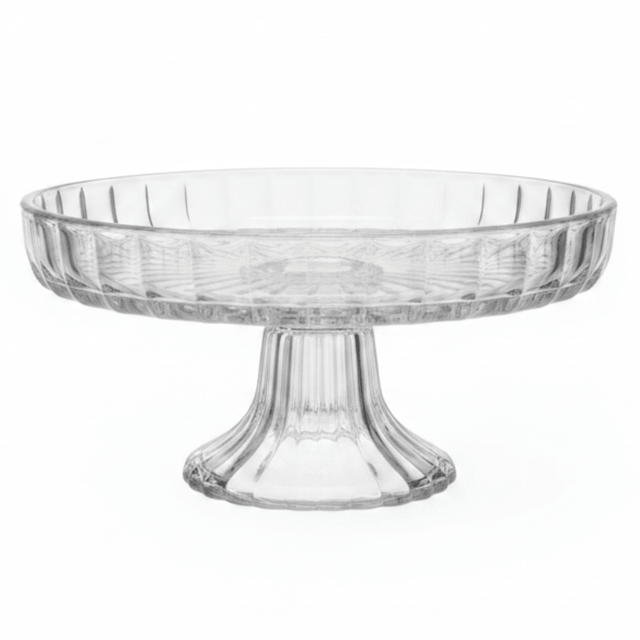 Footed Crystal Glass Candy Plate | Elegant Pedestal Serving Dish | 17×8 cm - Al Kabayel Discount CentreFooted Crystal Glass Candy Plate | Elegant Pedestal Serving Dish | 17×8 cmServing TraysAKDCAl Kabayel Discount Centre