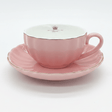 Fresh Life Pink Ceramic Cup & Saucer Set — 260ml | Blush Pink with Gold Rim - Al Kabayel Discount CentreFresh Life Pink Ceramic Cup & Saucer Set — 260ml | Blush Pink with Gold RimMugsFRESH LIFEAl Kabayel Discount Centre