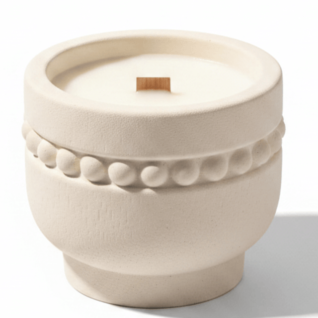 Fresh Touch Scented Candle — Elegant Cream Chalk Cup - Al Kabayel Discount CentreFresh Touch Scented Candle — Elegant Cream Chalk CupHome FragrancesFRESH TOUCHAl Kabayel Discount Centre
