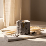 Fresh Touch Scented Candle — Textured Grey Chalk Vessel | Wooden Wick | 9×8 cm - Al Kabayel Discount CentreFresh Touch Scented Candle — Textured Grey Chalk Vessel | Wooden Wick | 9×8 cmHome FragrancesAKDCAl Kabayel Discount Centre