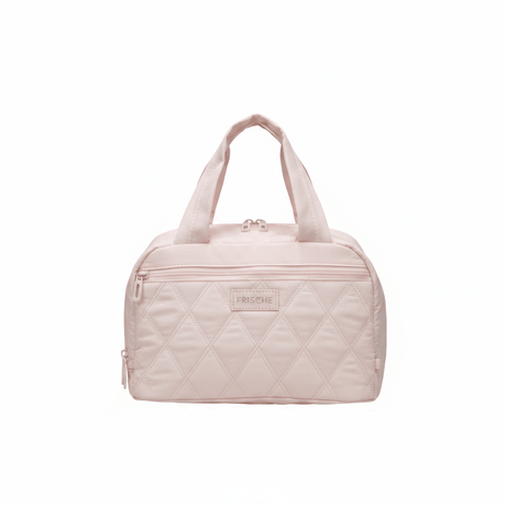 Frische Quilted Lunch Bag - 18×25cm - Light Grey / Pink / Black - Al Kabayel Discount CentreFrische Quilted Lunch Bag - 18×25cm - Light Grey / Pink / BlackLunch BagsFRISCHEAl Kabayel Discount Centre