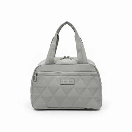 Frische Quilted Lunch Bag - 18×25cm - Light Grey / Pink / Black - Al Kabayel Discount CentreFrische Quilted Lunch Bag - 18×25cm - Light Grey / Pink / BlackLunch BagsFRISCHEAl Kabayel Discount Centre