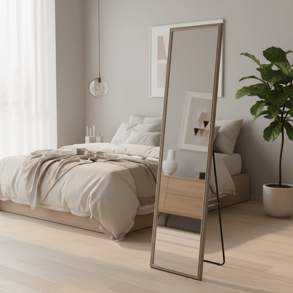 Full-Length Floor Mirror with Metal Stand – 145 × 35 cm - Al Kabayel Discount CentreFull-Length Floor Mirror with Metal Stand – 145 × 35 cmMirrorsAKDCAl Kabayel Discount Centre