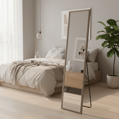 Full-Length Floor Mirror with Metal Stand – 145 × 35 cm - Al Kabayel Discount CentreFull-Length Floor Mirror with Metal Stand – 145 × 35 cmMirrorsAKDCAl Kabayel Discount Centre