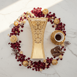 Fuma Gold Metal Incense Burner | Ornate Arabic Lattice Design | 27×13 cm - Al Kabayel Discount CentreFuma Gold Metal Incense Burner | Ornate Arabic Lattice Design | 27×13 cmIncense burnerFUMAAl Kabayel Discount Centre