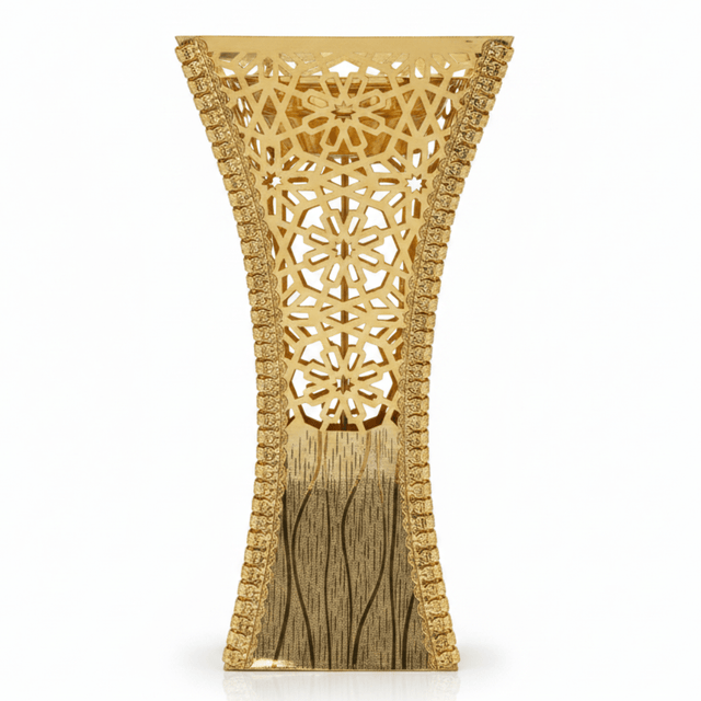 Fuma Gold Metal Incense Burner | Ornate Arabic Lattice Design | 27×13 cm - Al Kabayel Discount CentreFuma Gold Metal Incense Burner | Ornate Arabic Lattice Design | 27×13 cmIncense burnerFUMAAl Kabayel Discount Centre