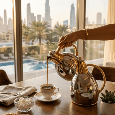 Fuma Gold & Silver Vacuum Insulated Flask for Travel & Serving – 0.75–1 Litre - Al Kabayel Discount CentreFuma Gold & Silver Vacuum Insulated Flask for Travel & Serving – 0.75–1 LitreThermosFUMAAl Kabayel Discount Centre