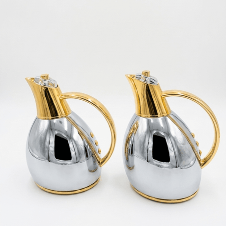 Fuma Gold & Silver Vacuum Insulated Flask for Travel & Serving – 0.75–1 Litre - Al Kabayel Discount CentreFuma Gold & Silver Vacuum Insulated Flask for Travel & Serving – 0.75–1 LitreThermosFUMAAl Kabayel Discount Centre