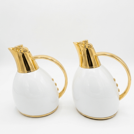 Fuma Gold & White Premium Vacuum Flask with Insulated Interior – 0.75–1 Litre - Al Kabayel Discount CentreFuma Gold & White Premium Vacuum Flask with Insulated Interior – 0.75–1 LitreThermosFUMAAl Kabayel Discount Centre