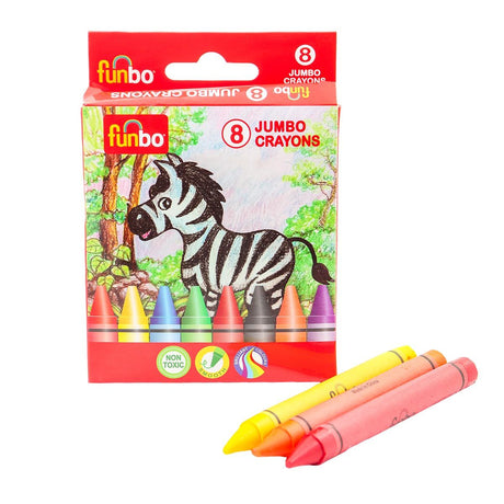 Funbo Color Pencils 12Pcs Jumbo Crayons 8Pcs Felt Tip Pens 12Pcs - Al Kabayel Discount CentreFunbo Color Pencils 12Pcs Jumbo Crayons 8Pcs Felt Tip Pens 12PcsColor PencilsFUNBOAl Kabayel Discount Centre