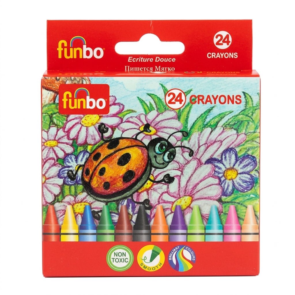 Funbo Colouring Set – 12 Colour Pencils & 24 Crayons - Al Kabayel Discount CentreFunbo Colouring Set – 12 Colour Pencils & 24 CrayonsColor PencilsFUNBOAl Kabayel Discount Centre