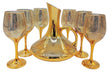 Furong Crafts 7pcs Glass Drinkware Set, 1200ml Jug - 1pc, 250ml Glass - 6pcs, Gold, WGC - 3 - Al Kabayel Discount CentreFurong Crafts 7pcs Glass Drinkware Set, 1200ml Jug - 1pc, 250ml Glass - 6pcs, Gold, WGC - 3Drinkware SetsFURONG CRAFTSAl Kabayel Discount Centre