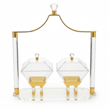 Fursan 2 - Piece Acrylic Candy Box Set with Holder 40 cm Modern Transparent Storage for Sweets - Al Kabayel Discount CentreFursan 2 - Piece Acrylic Candy Box Set with Holder 40 cm Modern Transparent Storage for SweetsServing TraysFURSANAl Kabayel Discount Centre