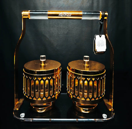 Fursan 2Pcs Candpot With Holder 30Cm Gold - Al Kabayel Discount CentreFursan 2Pcs Candpot With Holder 30Cm GoldJars & Food SaversFURSANAl Kabayel Discount Centre