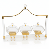 Fursan 3 - Piece Acrylic Candy Box Set with Holder 40 cm Stylish Organizer for Dry Fruits & Snacks - Al Kabayel Discount CentreFursan 3 - Piece Acrylic Candy Box Set with Holder 40 cm Stylish Organizer for Dry Fruits & SnacksServing TraysFURSANAl Kabayel Discount Centre