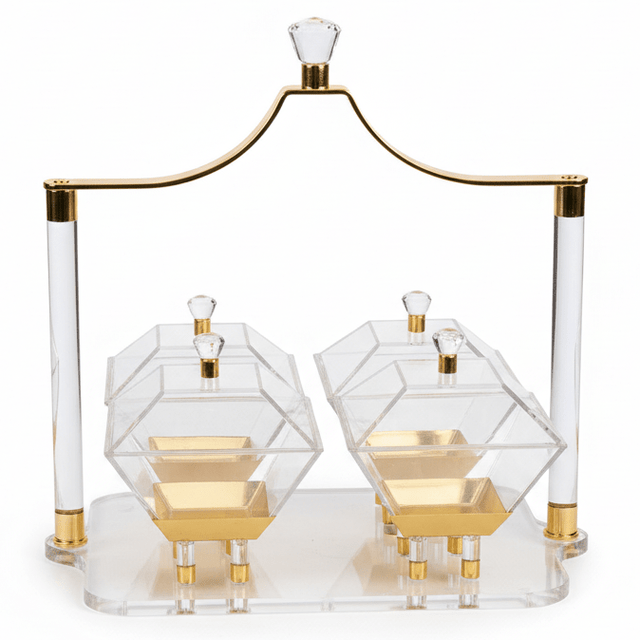 Fursan 4 - Piece Acrylic Candy Box Set with Holder 40 cm Premium Storage & Serving Solution - Al Kabayel Discount CentreFursan 4 - Piece Acrylic Candy Box Set with Holder 40 cm Premium Storage & Serving SolutionServing TraysFURSANAl Kabayel Discount Centre