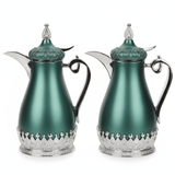 Fursan Elegant Vacuum Flask Set – 2 Pieces, 1 Litre Each, Matt Green with Shiny Silver - Al Kabayel Discount CentreFursan Elegant Vacuum Flask Set – 2 Pieces, 1 Litre Each, Matt Green with Shiny SilverThermosFURSANAl Kabayel Discount Centre