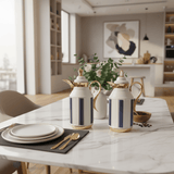 Fursan Premium 2 - Piece Vacuum Flask Set 1+1L White & Gold with Blue Accent Model 1 - Al Kabayel Discount CentreFursan Premium 2 - Piece Vacuum Flask Set 1+1L White & Gold with Blue Accent Model 1ThermosFURSANAl Kabayel Discount Centre