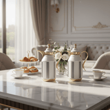 Fursan Premium 2 - Piece Vacuum Flask Set 1+1L White & Gold with Grey Accent Model 1 - Al Kabayel Discount CentreFursan Premium 2 - Piece Vacuum Flask Set 1+1L White & Gold with Grey Accent Model 1ThermosFURSANAl Kabayel Discount Centre