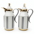 Fursan Premium 2 - Piece Vacuum Flask Set 1+1L White & Gold with Grey Accent Model 2 - Al Kabayel Discount CentreFursan Premium 2 - Piece Vacuum Flask Set 1+1L White & Gold with Grey Accent Model 2ThermosFURSANAl Kabayel Discount Centre