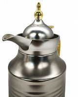 Fursan Steel Vacuum Flask 0.4Ltr Matt Silver Gold - Al Kabayel Discount CentreFursan Steel Vacuum Flask 0.4Ltr Matt Silver GoldThermosFURSANAl Kabayel Discount Centre