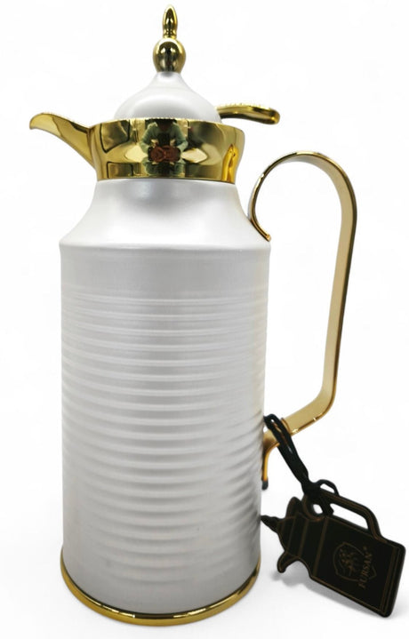 Fursan Steel Vacuum Flask 0.8Ltr White Gold - Al Kabayel Discount CentreFursan Steel Vacuum Flask 0.8Ltr White GoldThermosFURSANAl Kabayel Discount Centre