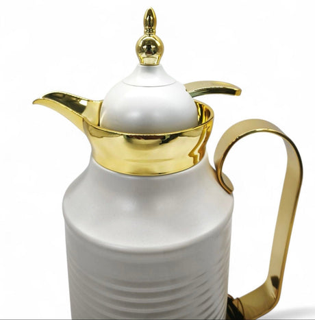 Fursan Steel Vacuum Flask 0.8Ltr White Gold - Al Kabayel Discount CentreFursan Steel Vacuum Flask 0.8Ltr White GoldThermosFURSANAl Kabayel Discount Centre
