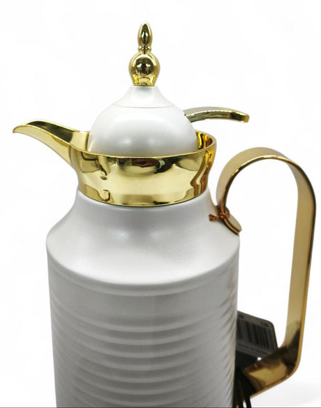 Fursan Steel Vacuum Flask 1Ltr White Gold - Al Kabayel Discount CentreFursan Steel Vacuum Flask 1Ltr White GoldThermosFURSANAl Kabayel Discount Centre