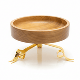 Fursan Wooden Dates Bowl with Gold Metal Base - 25×15 cm - Al Kabayel Discount CentreFursan Wooden Dates Bowl with Gold Metal Base - 25×15 cmServing TraysFURSANAl Kabayel Discount Centre