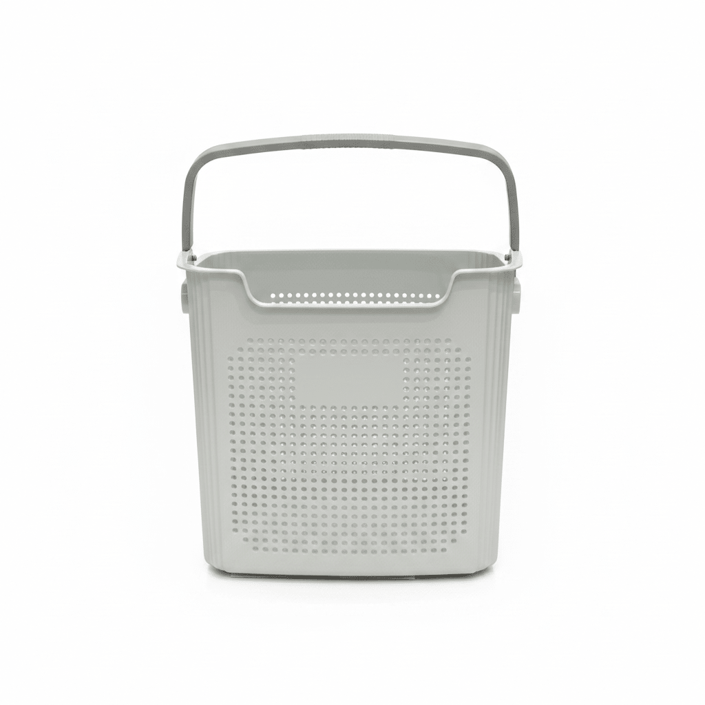 G-Spark Light Grey Plastic Laundry Basket with Handle - 35×37cm - Al Kabayel Discount CentreG-Spark Light Grey Plastic Laundry Basket with Handle - 35×37cmOrganizers & AccessoriesG-SPARKAl Kabayel Discount Centre