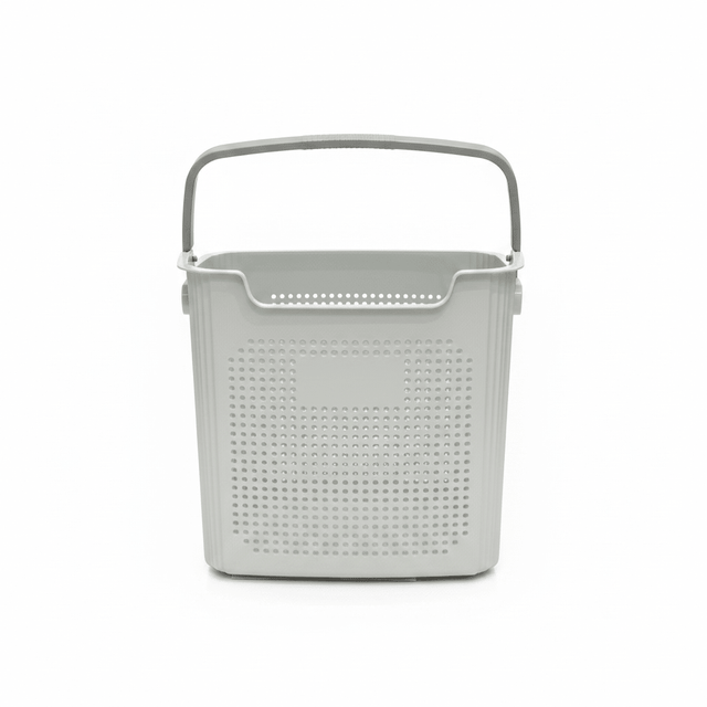 G-Spark Light Grey Plastic Laundry Basket with Handle - 35×37cm - Al Kabayel Discount CentreG-Spark Light Grey Plastic Laundry Basket with Handle - 35×37cmOrganizers & AccessoriesG-SPARKAl Kabayel Discount Centre