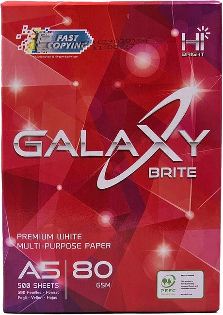 Galaxy A5 Photocopy Paper 500 Sheet - Al Kabayel Discount CentreGalaxy A5 Photocopy Paper 500 SheetCopy & Printer PaperGALAXYAl Kabayel Discount Centre