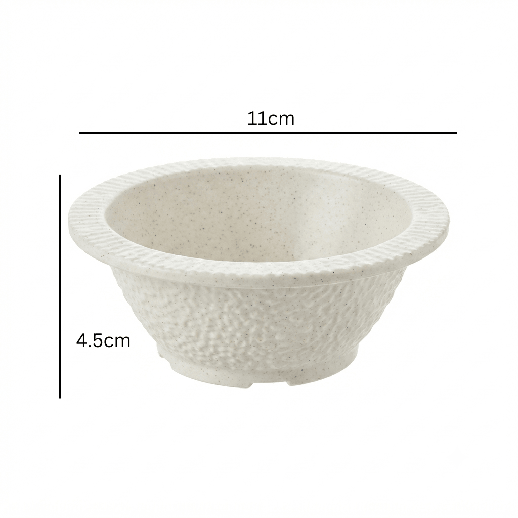Garall Melamine Bowl 11×4.5cm – OffWhite - Al Kabayel Discount CentreGarall Melamine Bowl 11×4.5cm – OffWhiteBowlsGARALLAl Kabayel Discount Centre
