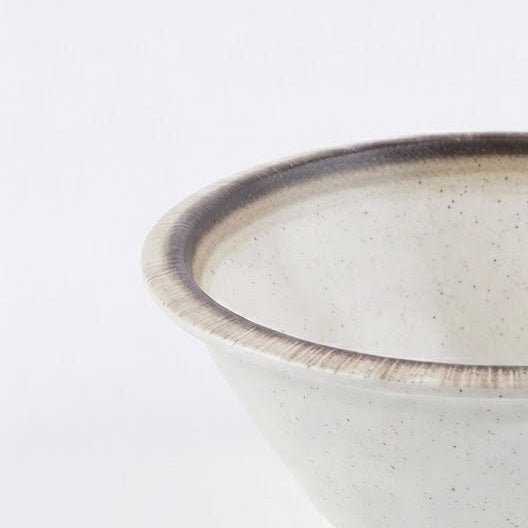 Garall Melamine Bowl 22×9cm – Cream Beige with Dark Rim - Al Kabayel Discount CentreGarall Melamine Bowl 22×9cm – Cream Beige with Dark RimBowlsGARALLAl Kabayel Discount Centre