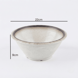 Garall Melamine Bowl 22×9cm – Cream Beige with Dark Rim - Al Kabayel Discount CentreGarall Melamine Bowl 22×9cm – Cream Beige with Dark RimBowlsGARALLAl Kabayel Discount Centre