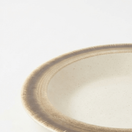 Garall Melamine Deep Plate 10.5" – Stone Series – Cream & Dark Rim - Al Kabayel Discount CentreGarall Melamine Deep Plate 10.5" – Stone Series – Cream & Dark RimPlatesGARALLAl Kabayel Discount Centre