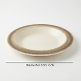 Garall Melamine Deep Plate 10.5" – Stone Series – Cream & Dark Rim - Al Kabayel Discount CentreGarall Melamine Deep Plate 10.5" – Stone Series – Cream & Dark RimPlatesGARALLAl Kabayel Discount Centre
