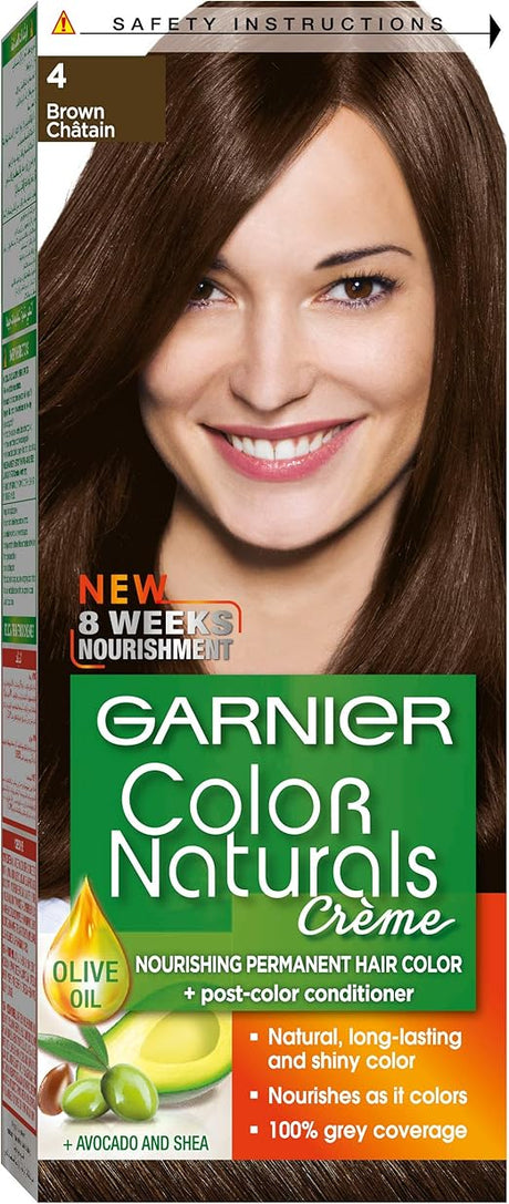 Garnier Color Naturals 4 brown Haircolor - Al Kabayel Discount CentreGarnier Color Naturals 4 brown HaircolorHair CareGARNIERAl Kabayel Discount Centre