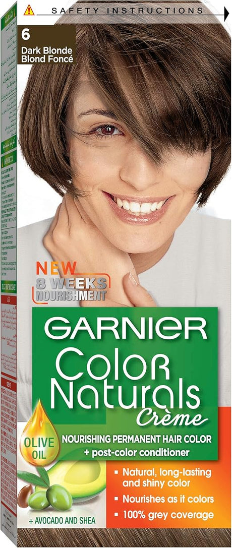 Garnier Color Naturals 6 dark blonde Haircolor - Al Kabayel Discount CentreGarnier Color Naturals 6 dark blonde HaircolorHair CareGARNIERAl Kabayel Discount Centre
