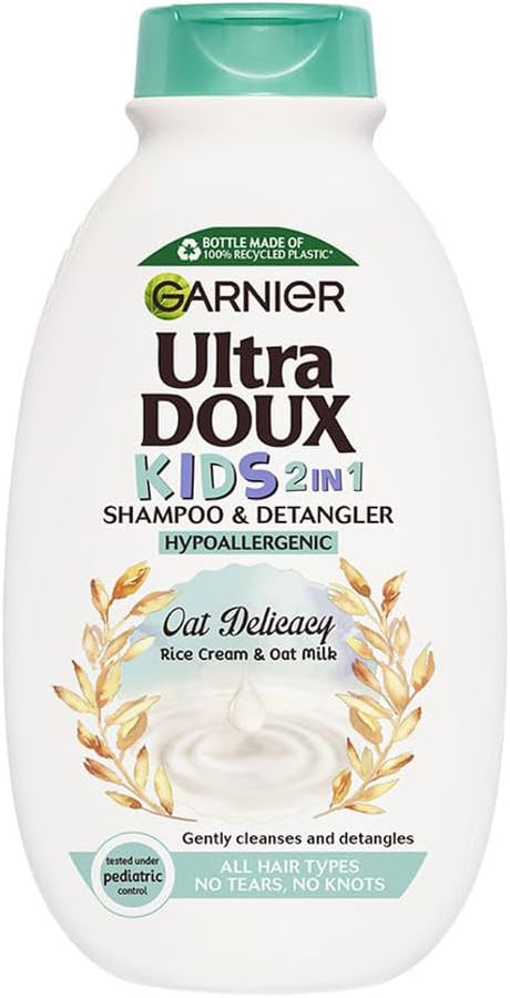 Garnier Ultra Doux Kids Oat Delicacy 2 - in - 1 Shampoo & Detangler – Hypoallergenic | All Hair Types (Packaging May Vary) - Al Kabayel Discount CentreGarnier Ultra Doux Kids Oat Delicacy 2 - in - 1 Shampoo & Detangler – Hypoallergenic | All Hair Types (Packaging May Vary)Baby ProductsGARNIERAl Kabayel Discount Centre