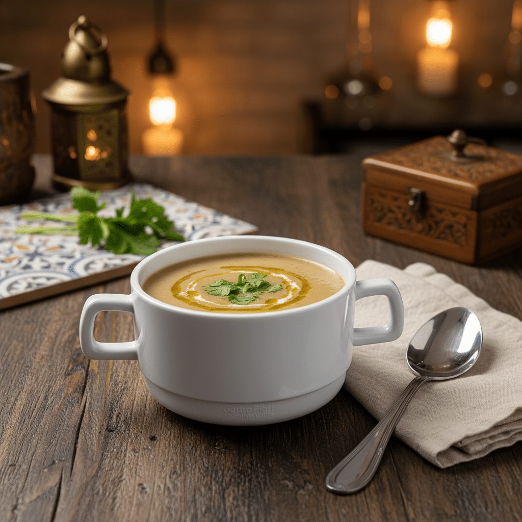 Gastro Plast Premium White Elegant Melamine Soup Bowl with Handle 10×6 cm Heat Resistant - Al Kabayel Discount CentreGastro Plast Premium White Elegant Melamine Soup Bowl with Handle 10×6 cm Heat ResistantBowlsGASTRO PLASTAl Kabayel Discount Centre