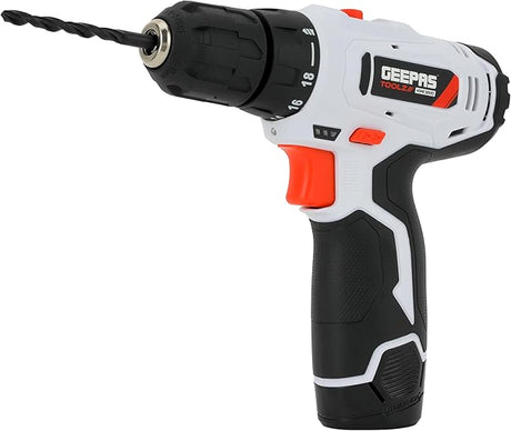 GEEPAS 12V Cordless Percussion Drill, Screwdriver with 13 Pcs Drill, 15+1 Torque Setting - Al Kabayel Discount CentreGEEPAS 12V Cordless Percussion Drill, Screwdriver with 13 Pcs Drill, 15+1 Torque SettingPower ToolsGEEPASAl Kabayel Discount Centre